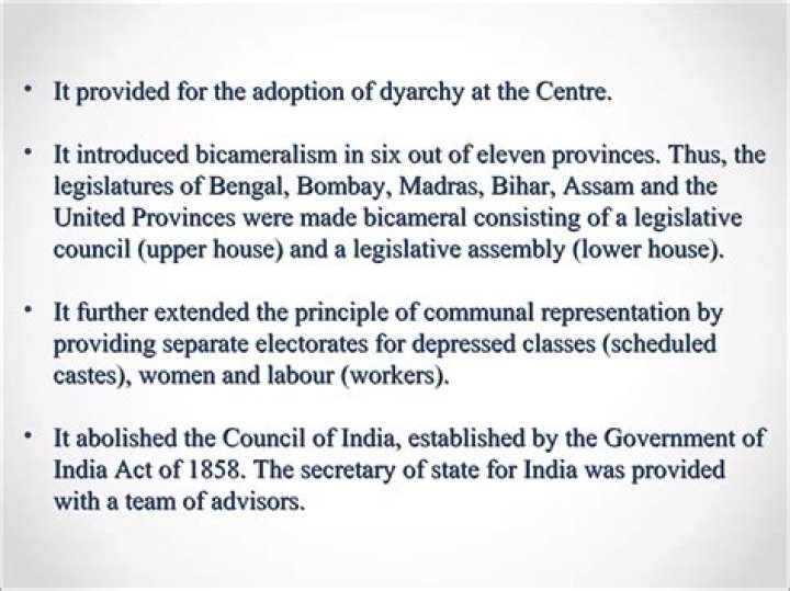 Who introduced dyarchy in india?
