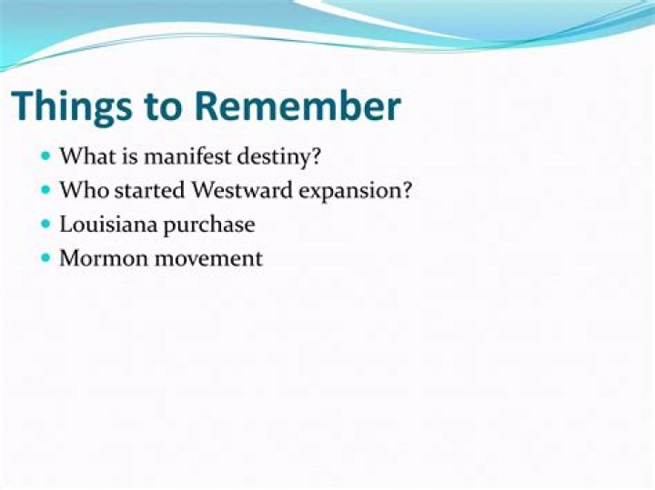 Who started westward expansion?