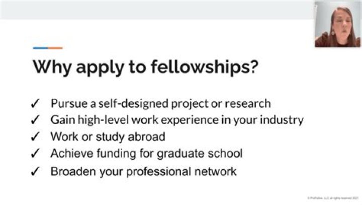 Why apply to fellowships?