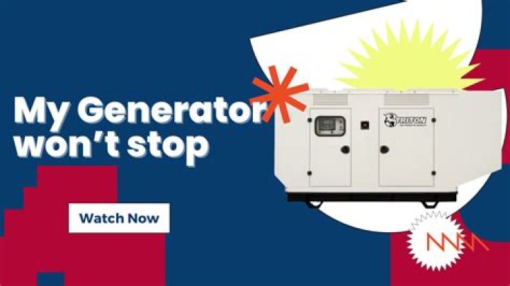 Why generator won't start?