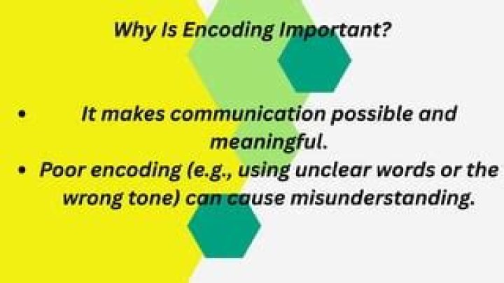 Why is encoding important?