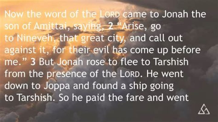 Why jonah wanted to go to tarshish?