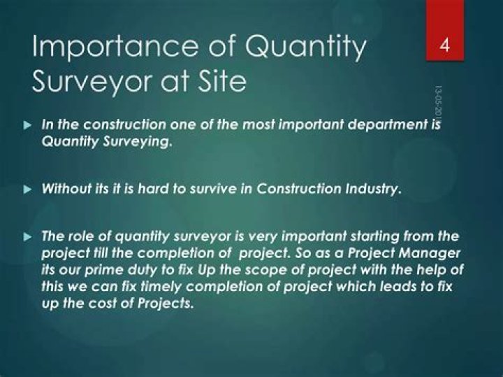 Why quantity surveying is important?