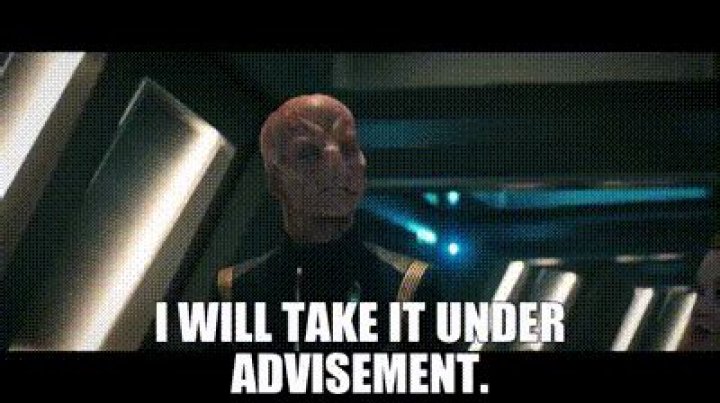 Will take it under advisement?