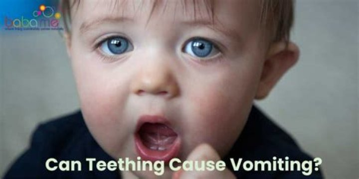 Would teething cause vomiting?